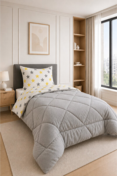 Binna Home Puffy Pamuklu Desenli Çift Taraflı Welsoft 155 x 215 Cm Tek Kişili...