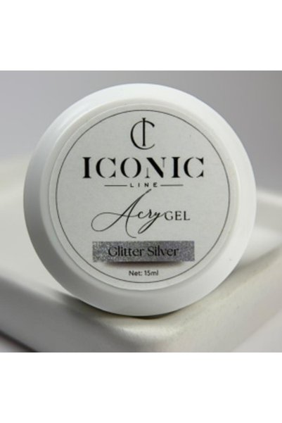 Iconic Line IconicLine - AcryGel - Glitter Silver - 15 ml