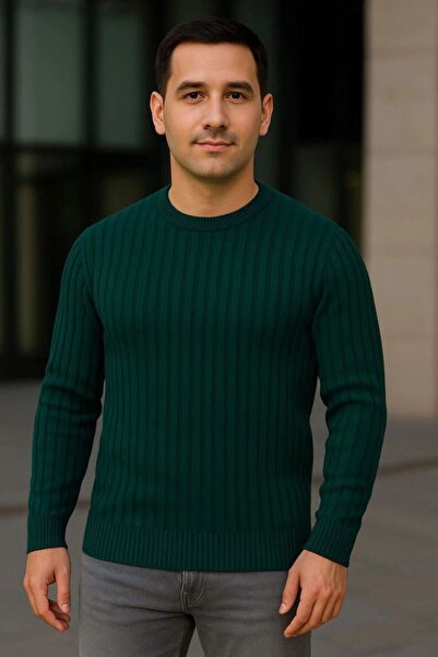 Generic Brand Cycling crew neck knit sweater cotton thick Corded Fabric woven...