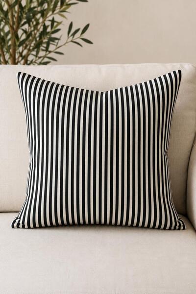 KIRLENT TEKSTİL Marin Series Striped Decorative Throw Pillow Cover
