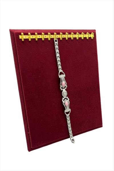 ZERO LAND Ilkeshop Chain Holder with Stand (223300) 18X20 Cm-Grey