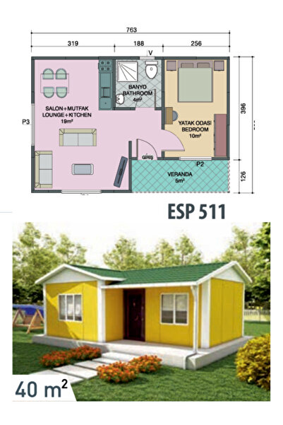 Atik Prefabrik ESP511 Prefabrik Ev