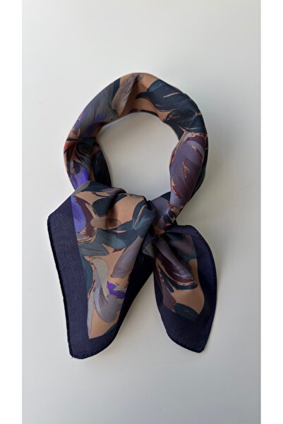 who knows ¿ Patterned Colorful Scarf Bandana Women's Clothing Accessory 50X50