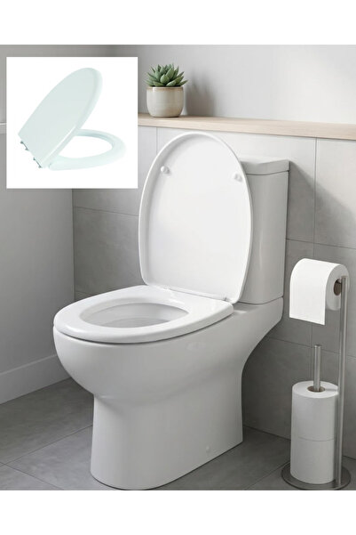 atastore2017 Standard Toilet Seat Cover Easy to Install Durable Plastic Unive...