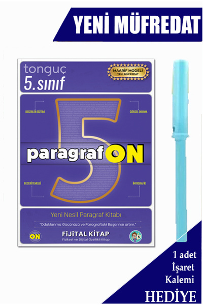 Tonguç Yayınları Tonguç 5. Sınıf ParagrafON Soru Bankası