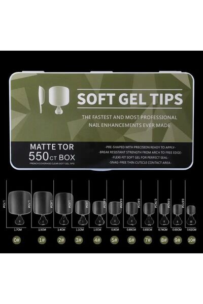 Soft Gel Tips SOFT JEL TIPS MATTE TOR