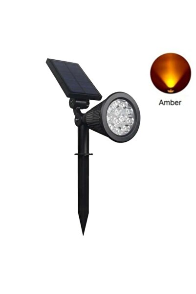 Forlife 18Watt Solar Çim / Bahçe Aydınlatma Armatürü (Amber Işık)