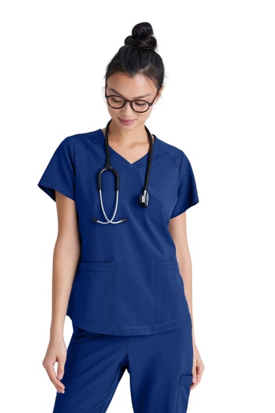 Barco Γυναικεία Ιατρική Μπλούζα Grey's Anatomy GSST180 από την Evolve Μπλε Ίν...