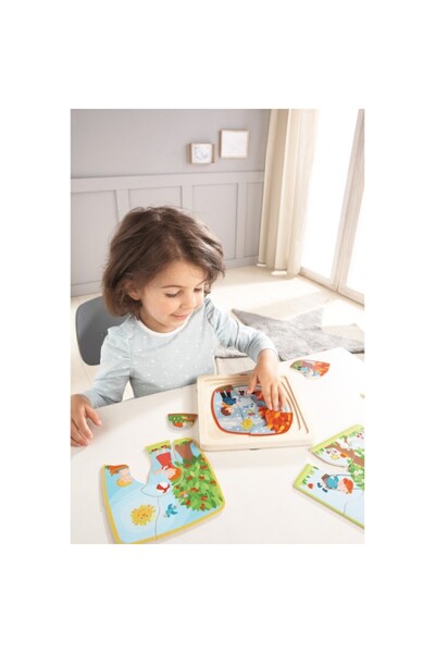 Haba Puzzle din lemn in straturi - Anotimpurile,