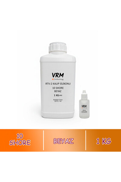 VRM VernikRecineMarketi RTV-2 Beyaz Kalıp Silikonu (10 Shore) 1 KG