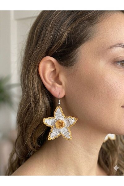 elemeğiürünler Elemeği Star Earrings