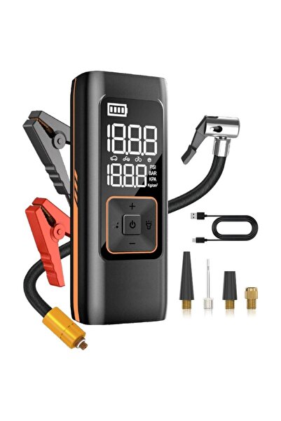 ozbience Taşımalı Akü Takviye ve Lastik Şişirme Cihazı 8000mAh