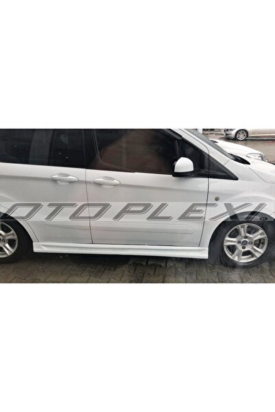 OTOPLEXİ Ford Courier Yan Marşpiyel Takım Yan Ekler Marşpiyel Set Beyaz Boyal...