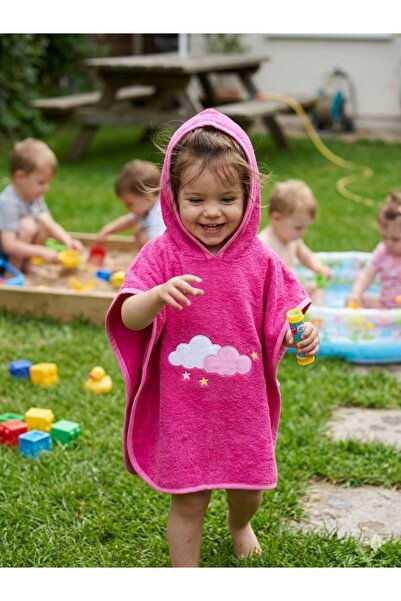 Serafina %100 PAMUK NAKIŞLI BORNOZ PANÇO