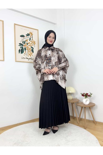 ARZU SEMA طقم قميص إستان بليسو منقوش