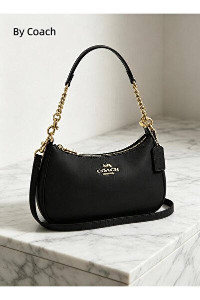 Coach New York حقيبة كتف تيري من القماش الكتاني المميز للنساء، حقيبة كروس بود...