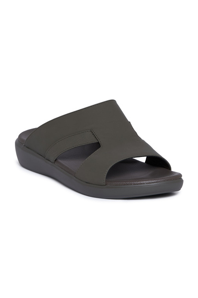 Geoomnii Men’s Arabic Sandals – Comfortable Casual Leather Slide Sandals for ...