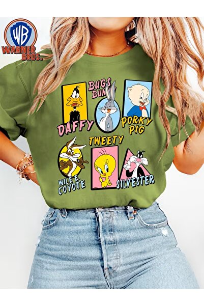 H&GHAMLEGİYİM Printed Oversized Unisex Women's Crewneck T-Shirt