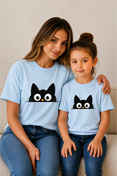 VODEXA Tricou supradimensionat pentru mamă și copil, combinație de tricouri, ...