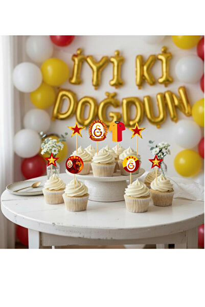 Ays Bridal Galatasaray temalı cupcake kürdanı