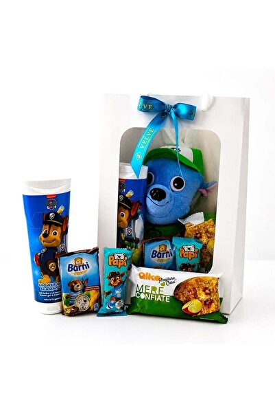 velve Set complet pentru baieti Chase Paw Patrol, jucarie de plus, gel de dus...