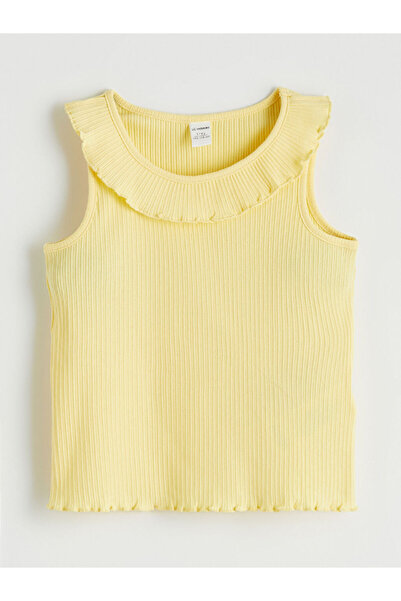 LC Waikiki Esvab • Modern & Distinctive Ribbed Ruffle Roba Collar Detailed Gi...