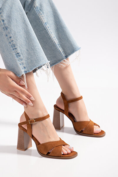 Elile Shoes Hakiki Deri 34-35 Numaradan 41 Numaraya Kadar Topuklu Sandalet