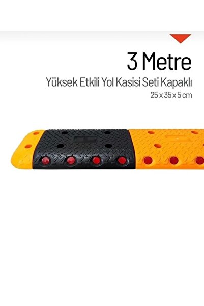 Genel Markalar Yüksek Etkili Yol Kasisi Seti Kapaklı - 3 Metre