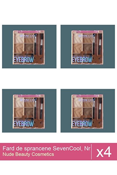 Makeup Set 4x Fard de sprancene SevenCool, Nr 2
