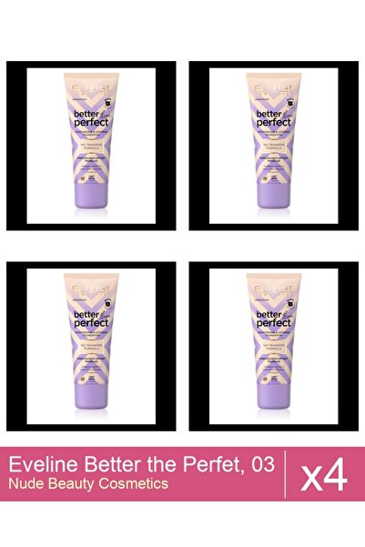 Makeup Set 4x Eveline Better the Perfet, 03 ( light-beige) , 30 ml
