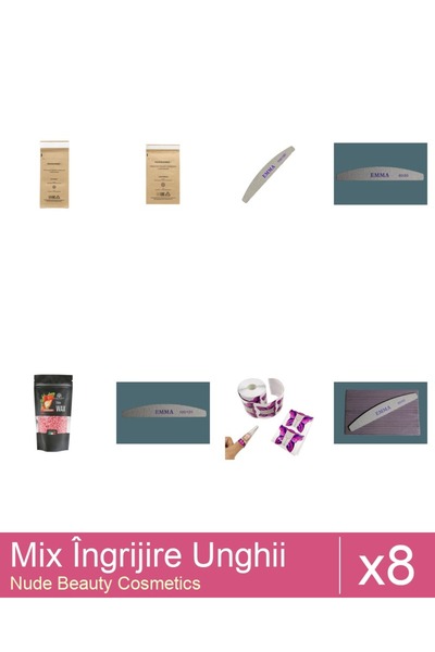 Makeup Set Mix 8 produse Ingrijire Unghii: Pungi sterilizare instrumentar Fac...