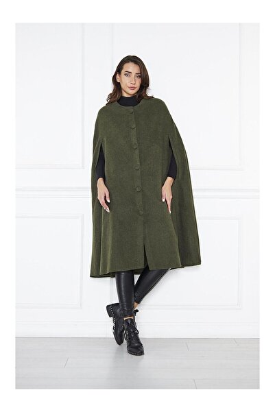 LC Waikiki Nevavm Women's Cashmere Cape Poncho with a Difference