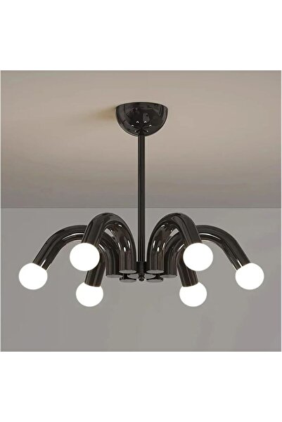 DELIGHT LUSTRA HORSE BLACK 6XE27 42W 540X650mm