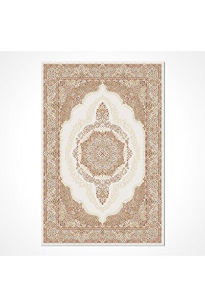 halinet Halı.Net Cream Modern Washable Non-Slip Living Room Carpet Cr-İskandi...