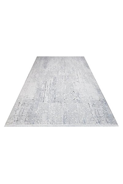 halinet Halı.Net White Modern Washable Non-Slip Living Room Carpet Cr-Silver-...