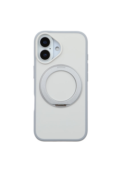Casen iPhone 17 Beyaz Standlı Magsafe Premium Fonksiyonel Telefon Kılıfı