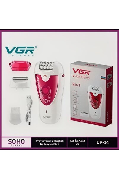 VGR Profesyonel 2 Başlıklı Epilasyon Cihazı