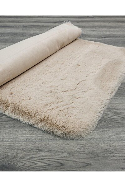 halinet Halı.Net Cream Ethnic Bohemian Washable Non-Slip Living Room Carpet D...