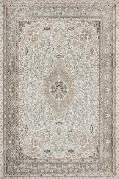 halinet Bej Modern Yıkanabilir Kaymaz Salon Halısı Lxs_Roma-1102B-240x300