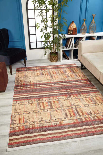 halinet Halı.Net Multi-Colored Modern Washable Non-Slip Living Room Carpet Ha...