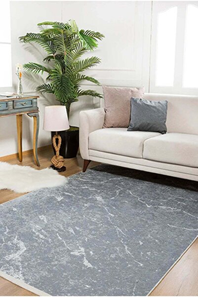 halinet Halı.Net White Modern Washable Non-Slip Living Room Carpet Haln-Hln872