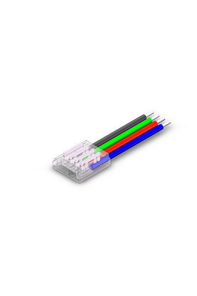DELIGHT CONECTOR ALIMENTARE PT BANDA LED RGB IP20 12V/24V PCB 10MM PIN 7.2mm ...
