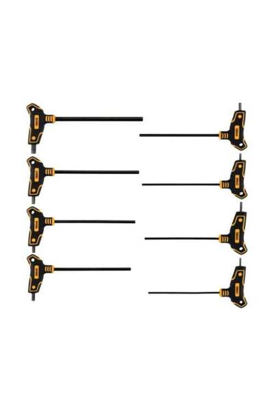 Vorel Hexagonal key set with T-handle - 8 pieces