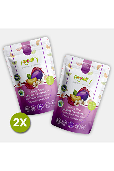 Foodry Freeze-Dry Organik Mürdüm Eriği (Freeze Dried) | Dondurularak Kurutulm...