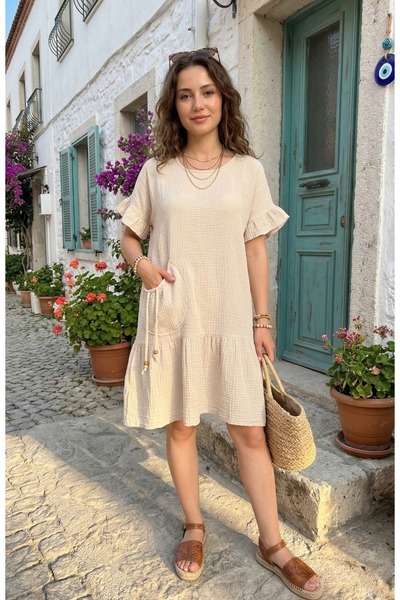 Sultana Collection Mira Fırfırlı Elbise