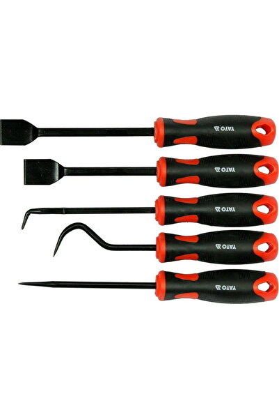 yato Set 5 carlige si raclete pentru extras garnituri YT-08422, Crom Vanadiu