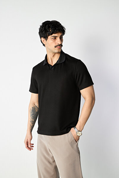 Mesfeno Knitwear Collar Modal T-Shirt