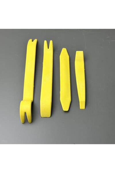 MOTTOMOR Auto 4 Piece Trim Removal Tool Yellow Car Filler