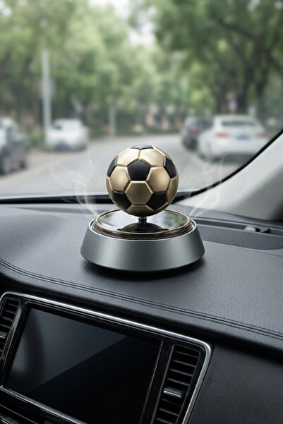 tcover Dekoratif Futbol Topu Modeli Araç Kokusu Güneş Enerjili Oto Aksesuar