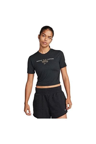 Nike Femei& # x27;s Tricou sportiv de dans cu mânecă scurtă L